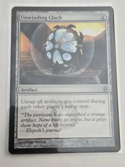 mtg, Unwinding Clock New Phyrexia Regular NM - Image 1