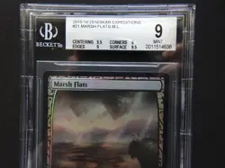 Marsh Flats FOIL BGS 9 MINT [Zendikar Expeditions] Quad++ Free Priority Mail! - Image 2