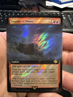 Display of Power (Extended Art) (Surge Foil) Lord of the Rings NM 769 - Image 1