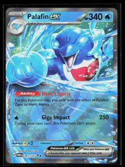 Palafin ex 061/167 Double Rare Twilight Masquerade Pokemon NM - Image 1