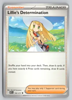 LILLIE'S DETERMINATION 192/217 UNCOMMON ME: ASCENDED HEROES POKEMON NM - Image 1