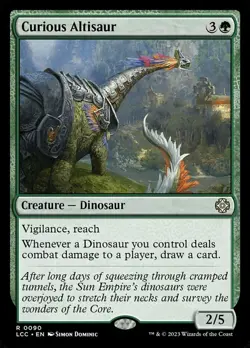 Mint/Near-Mint, English - 1 x MTG Curious Altisaur Commander: The Lost Caverns o - Image 1