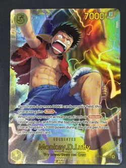 Monkey.D.Luffy SEC OP15-119 One Piece Kami's Island NM Authentic - Image 1