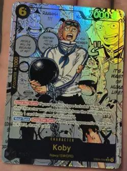 One Piece TCG - Koby EB04-044 Manga Rare - Adventure On Kami's Island English - Image 1