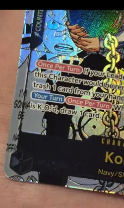 One Piece TCG - Koby EB04-044 Manga Rare - Adventure On Kami's Island English - Image 2