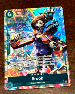 One Piece Brook SR Parallel Rare OP15-032 Alt Art English Straw Hat Crew NM/M - Image 1