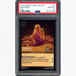 2023 DISNEY LORCANA EN 1 #18/204 RAPUNZEL GIFTED WITH HEALING FOIL PSA 10 - Image 1