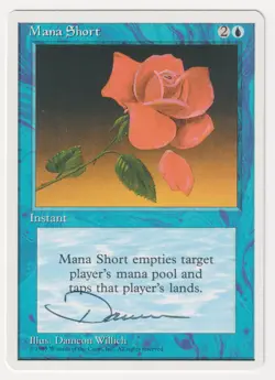 Signed Mana Short Proof MP 4th Edition Artist Dameon Willich 1995 MTG Magic AP! - Image 1