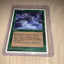 1995 Magic The Gathering MTG Winter Blast - 4th Edition VG Authentic & Official - Image 1
