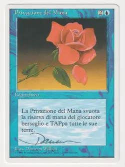 Signed Italian Mana Short Proof MP 4th Artist Dameon Willich 1995 MTG Magic AP! - Image 1