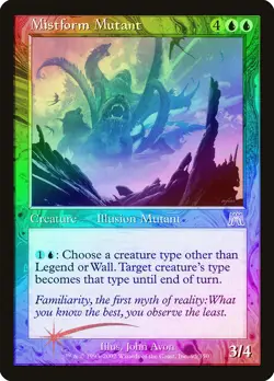 Mistform Mutant FOIL Onslaught PLD Blue Uncommon MAGIC MTG CARD ABUGames - Image 1