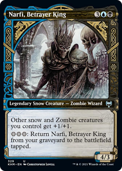 Narfi, Betrayer King (Showcase) FOIL Kaldheim NM Uncommon Showcase CARD ABUGames - Image 1