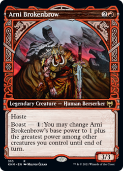 Arni Brokenbrow (Showcase) FOIL Kaldheim NM Red Rare Showcase MTG CARD ABUGames - Image 1