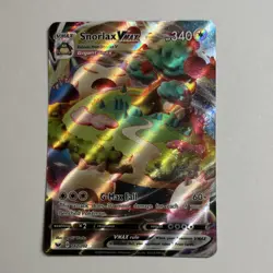 Pokemon Snorlax VMAX 142/202 Sword & Shield Ultra Rare Full Art Holo Card - Image 1