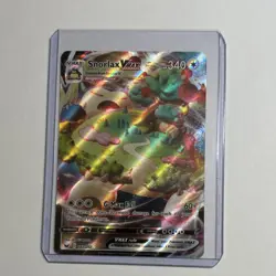 Pokemon Snorlax VMAX 142/202 Sword & Shield Ultra Rare Full Art Holo Card - Image 4