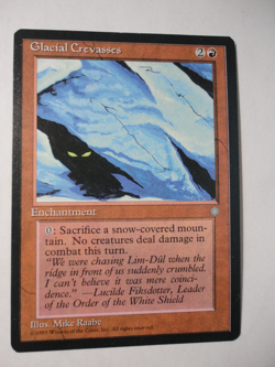Glacial Crevasses Ice Age NM Near Mint English MTG Magic Gathering - Image 1