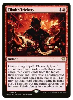 1x MTG Tibalt’s Trickery - Kaldheim Rare Counter Spell! NM Mint! - Image 1