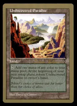 Undiscovered Paradise - 1998 Brian Selden (VIS) World Championship Decks MTG LP - Image 1