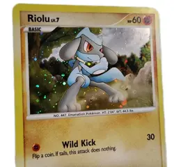 Pokemon TCG - Riolu 8/17 POP Series 6 Holo Rare LP - Image 3