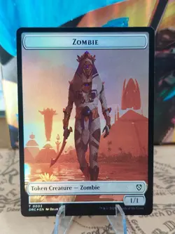 MTG - Champion of Wits / White Zombie (0003) Double-Sided Token - Aetherdrift - Image 2