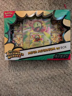 Pokemon TCG: Mega Evolution Ascended Heroes Mega Meganium ex Box Factory-Sealed - Image 1