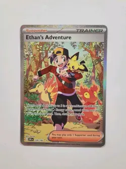 Pokemon Ethan's Adventure Full Art Holo Trainer Sv10 Destined Rivals 236/182 - Image 1
