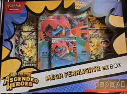 Pokemon TCG ME: Ascended Heroes Mega Feraligatr Ex Collection Box - In Hand - - Image 1