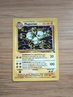 Magneton Pokemon TCG 26/62 Fossil Set Rare 1999 Non Holo - Image 2