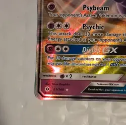 Pokemon TCG Espeon GX SM Base Set Ultra Rare Full Art Holo 61/149 200HP English - Image 5