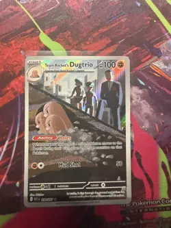 Pokemon TCG Team Rockets Dugtrio 239/217 Ascended Heroes Illustration Rare NM - Image 1