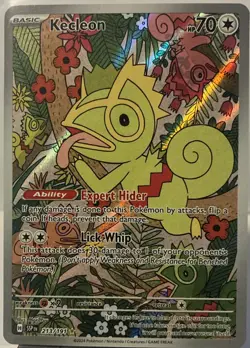 Pokemon TCG Kecleon Illustration Rare #213/191 SV: Surging Sparks NM English - Image 1