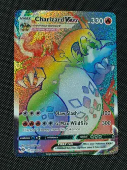 Pokemon TCG Charizard VMAX Champions Path Holo Card 074/073 Secret Rare - Image 1