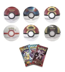 1 Pokemon TCG Pokeball Tins - 3 Booster Packs - Costco Sealed - Image 1