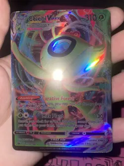 Pokemon TCG Celebi VMAX 008/198 Chilling Reign 2021 Full Art Holo Ultra Rare - Image 2