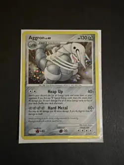 Aggron Holo Rare 1/123 - Mysterious Treasures 2007 - Pokemon TCG - MP - Image 1