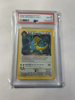Dark Dragonite 2000 5/82 Pokemon Rocket PSA 6 - Image 1