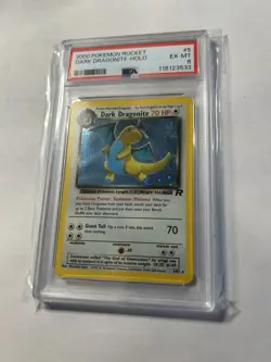 Dark Dragonite 2000 5/82 Pokemon Rocket PSA 6 - Image 3
