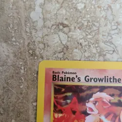 Blaine's Growlithe 62/132 Gym Heroes Pokemon - Image 3