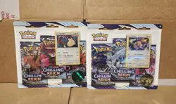 Pokemon Sword & Shield Chilling Reign 3 Pack Blister Snorlax & Eevee Promo Set - Image 1