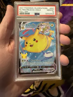 Flying Pikachu VMAX 2021 Pokemon Celebrations Full Art #007 PSA 10 - Image 1