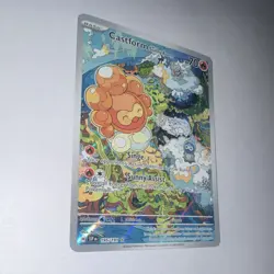 Pokemon Castform Sunny Form 195/191 SV08 Illustration Rare Full Art Holo - Image 3