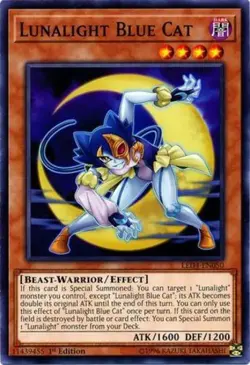 Lunalight Blue Cat - LED4-EN050 - Common - 1st Edition - Lightly Played - Legend - Image 1