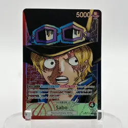One Piece Sabo OP05-001 Alt Art Foil - Awakening of the New Era NM ENGLISH - Image 1
