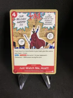 Just Watch Me, Ace!!! OP15-021 UC Adventure on Kami's Island One Piece NM/M - Image 1