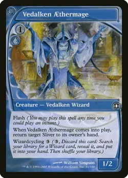 Vedalken AEthermage Future Sight PLD Blue Common MAGIC MTG CARD ABUGames - Image 1