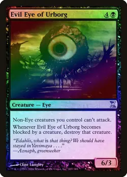 Evil Eye of Urborg FOIL Time Spiral HEAVILY PLD Black Uncommon MTG CARD ABUGames - Image 1