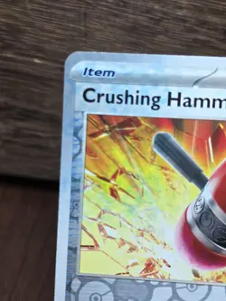 168/198 Crushing Hammer BLUE INK ERROR!! - Reverse Holo - Pokemon - NM - Image 2