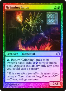 Grinning Ignus FOIL Modern Masters PLD Red Uncommon MAGIC MTG CARD ABUGames - Image 1
