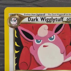 Dark Wigglytuff Neo Destiny 40/105 Unlimited Edition Regular Card MP - Image 2