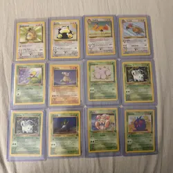 Pokemon TCG Jungle Set Bundle 12 Cards Non Holo - Snorlax / Kangaskhan - Image 1